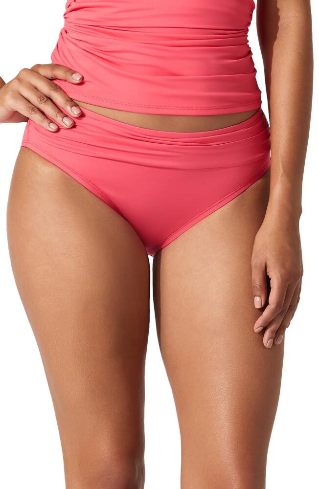 Tommy Bahama 'Pearl' High Waist Bikini Bottoms in Coral Coast Cover