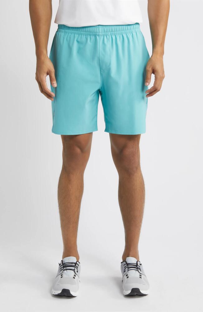 Zella Performance Run Shorts in Teal Meadow Cover