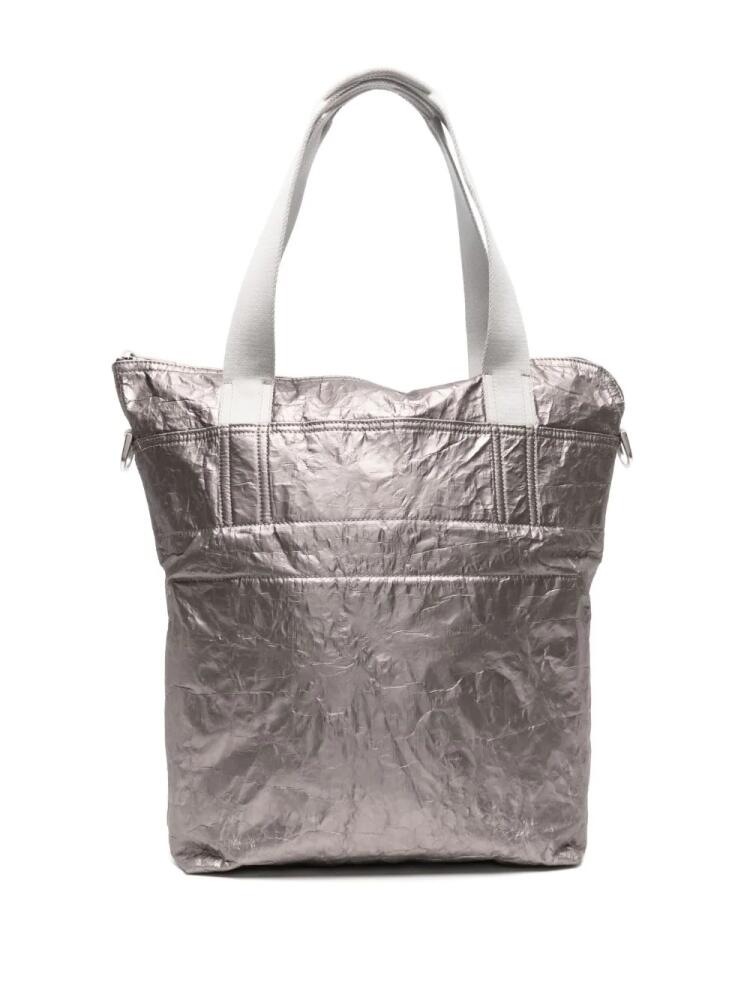 Rick Owens small Messenger coated tote bag - Grey Cover