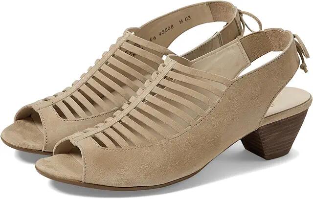 Paul Green Talia Heel (Champagne Suede) Women's Shoes Cover