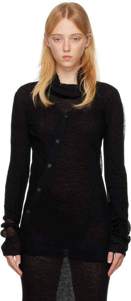 Ann Demeulemeester Black Bertine Cardigan Cover