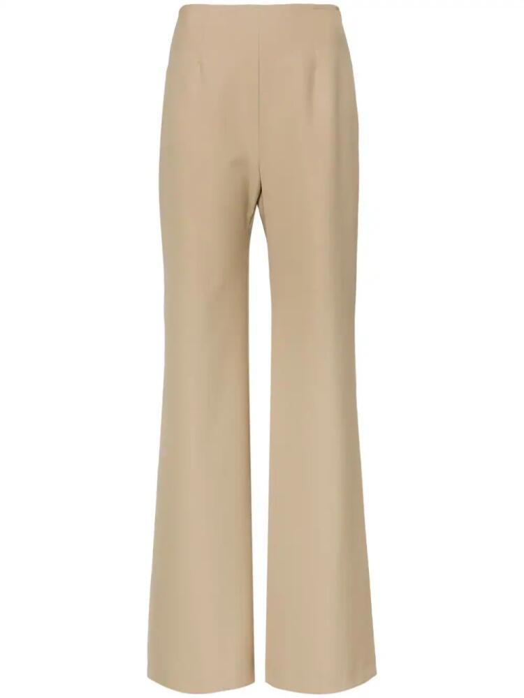 Alexandre Vauthier wide-leg crepe trousers - Neutrals Cover