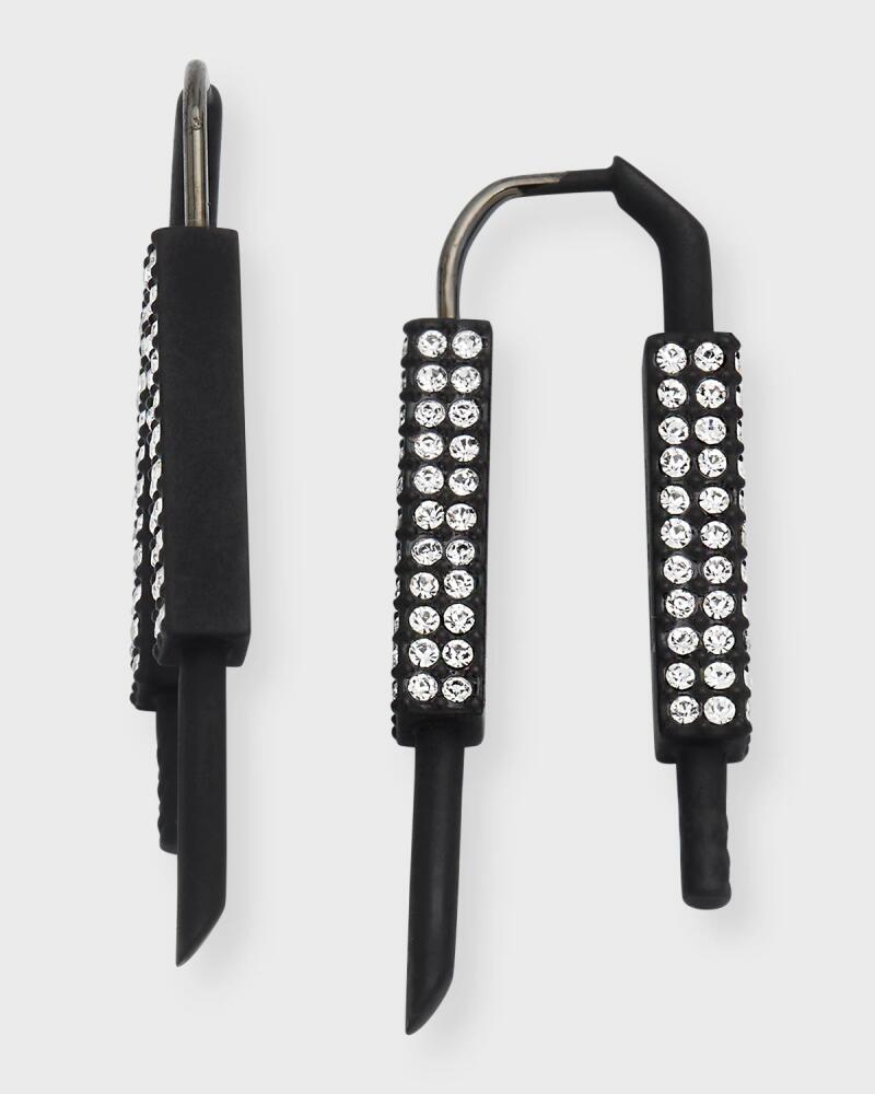 Givenchy Men's U Lock Earrings with Crystals Cover