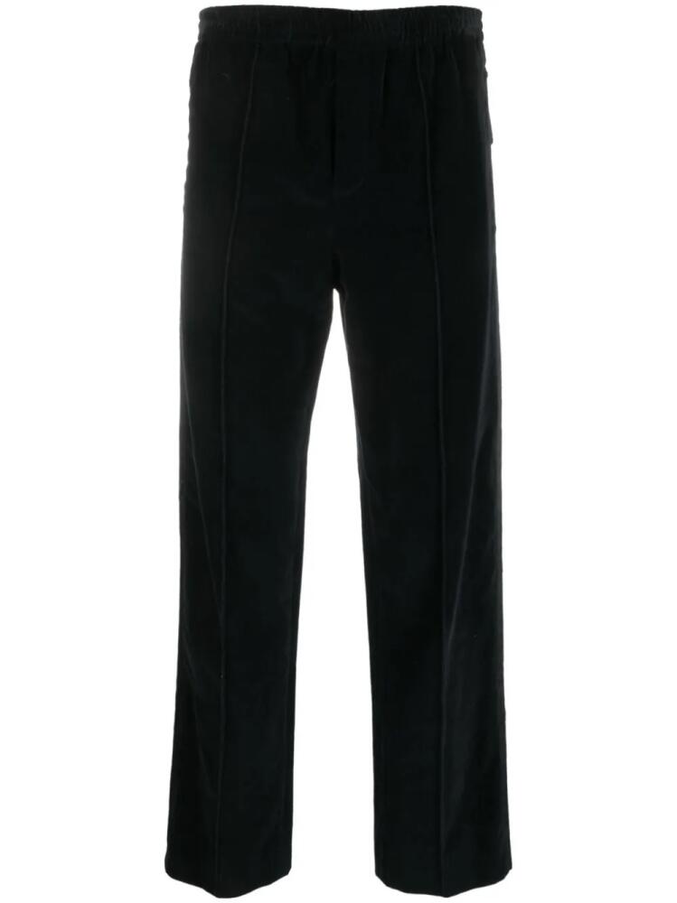 SAPIO N40 straight-leg velvet trousers - Black Cover