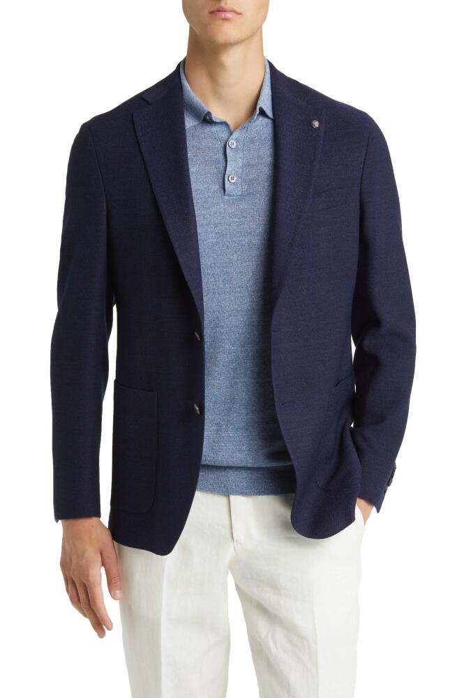 Jack Victor Hampton Soft Constructed Stretch Wool Sport Coat in Blue Cover