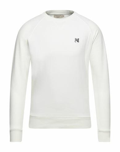 Maison Kitsuné Man Sweatshirt White Cotton Cover