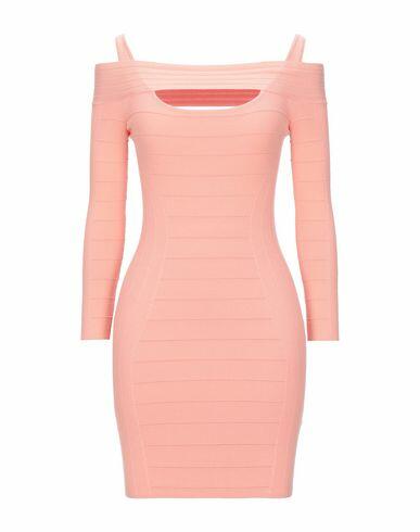 John Richmond Woman Mini dress Salmon pink Viscose, PBT - Polybutylene terephthalate Cover