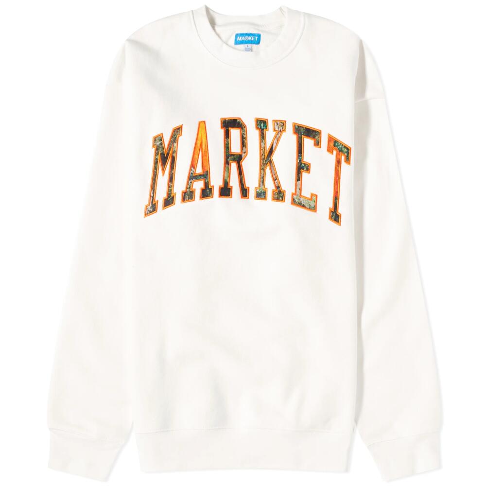 Market Men's Fauxtree Arc Crew Sweat in Ecru Cover