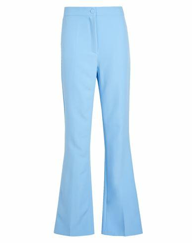 8 By Yoox Formal Straight Pants Woman Pants Sky blue Polyester, Elastane Cover