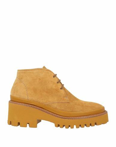 Pons Quintana Woman Ankle boots Ocher Leather Cover