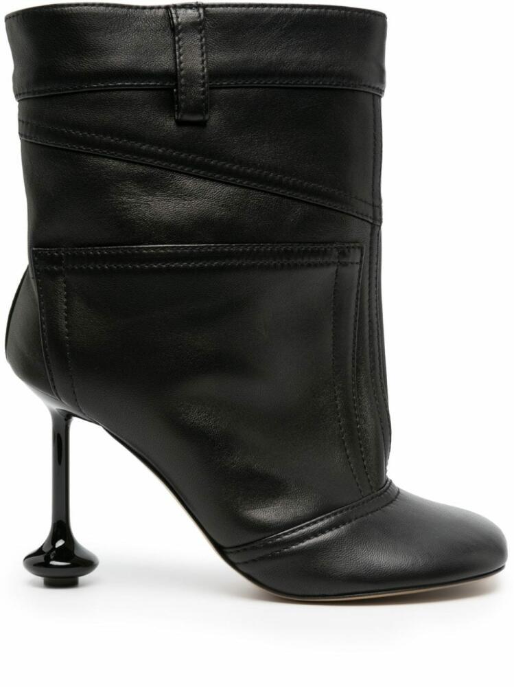 LOEWE Toy 90mm leather boot - Black Cover