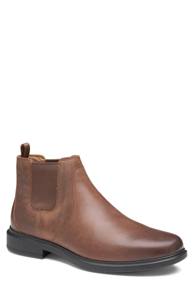 Johnston & Murphy Stanton 2.0 XC4 Waterproof Chelsea Boot in Tan Oiled Waterproof Full Grai Cover