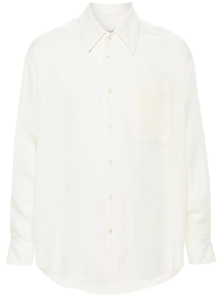 LEMAIRE double-pocket lyocell shirt - Neutrals Cover