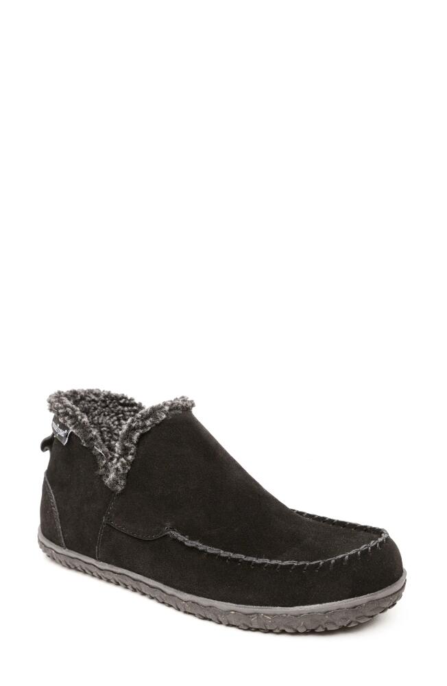 Minnetonka Taren Suede Loafer in Black Cover