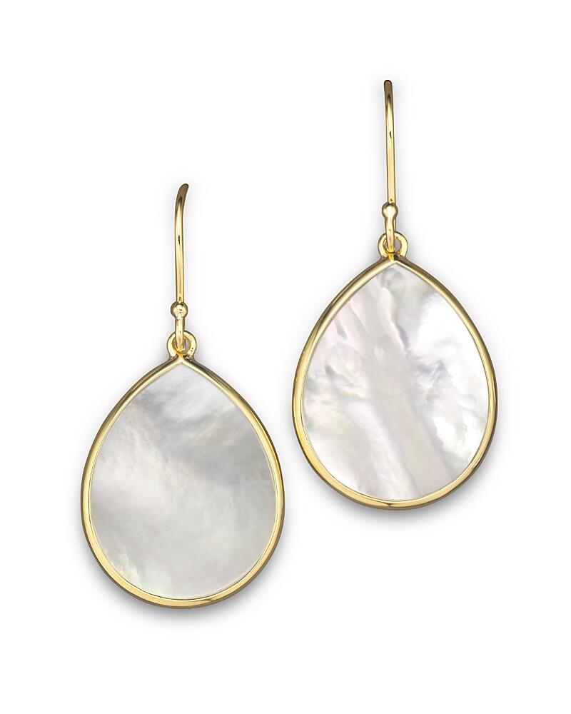 Ippolita 18K Gold Polished Rock Candy Teardrop Earrings in Mother-Of-Pearl Cover