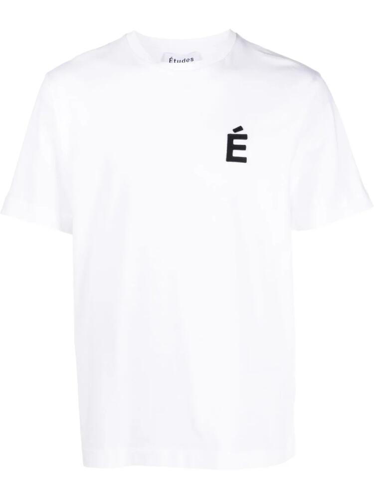 Etudes Wonder Patch organic-cotton T-shirt - White Cover