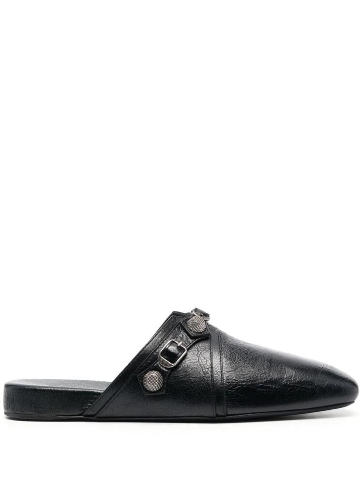 Balenciaga Cosy Cagole leather mules - Black Cover