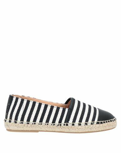 Kanna Woman Espadrilles Black Soft Leather, Natural raffia Cover