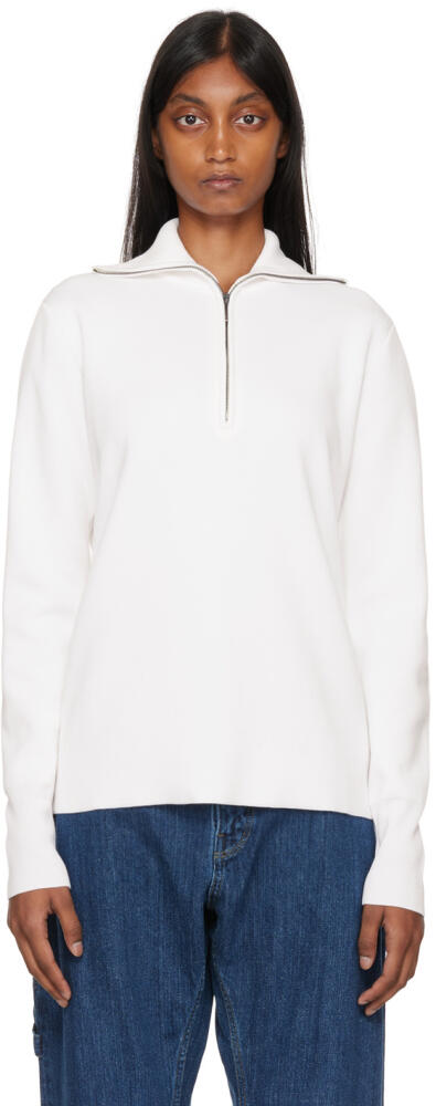 Studio Nicholson White Auguste Sweater Cover