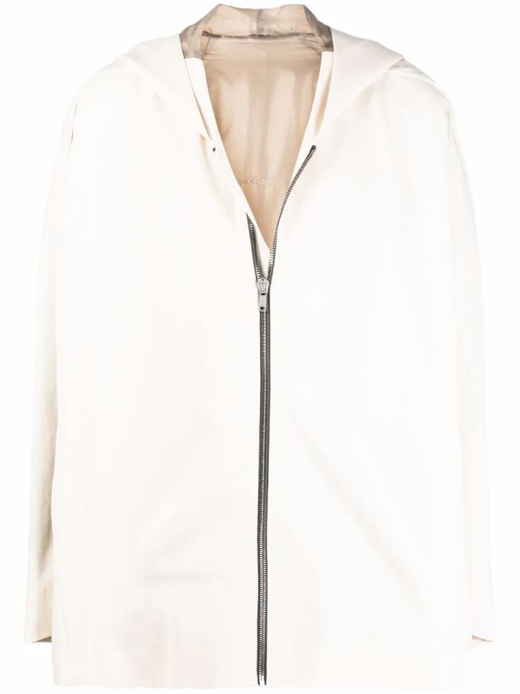 Rick Owens hooded oversized coat - Neutrals Cover