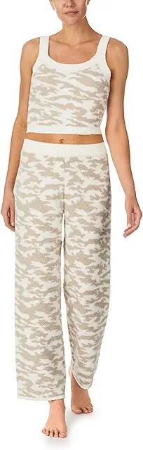 Sanctuary Crop Cami Long Pants PJ Set (Stone Camo) Women's Pajama Sets Cover