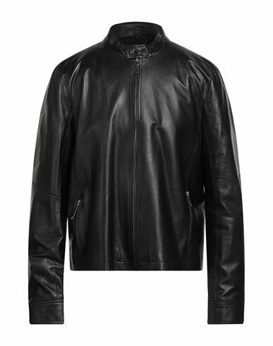 A. testoni Man Jacket Black Lambskin Cover