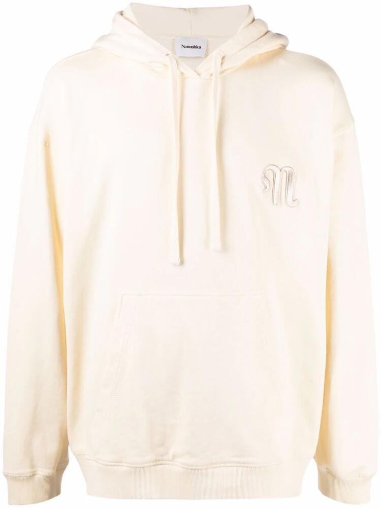 Nanushka embroidered logo hoodie - Neutrals Cover