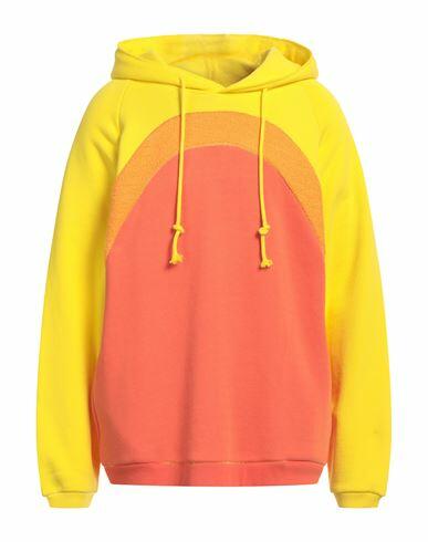 Erl Man Sweatshirt Yellow Cotton Cover