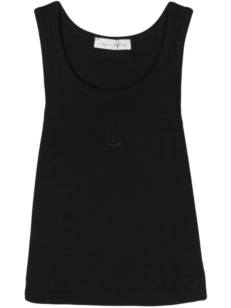 Ludovic de Saint Sernin logo-embroidered tank top - Black Cover