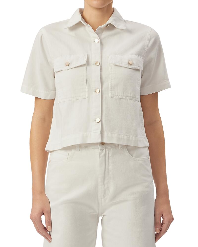 DL1961 Montauk Button Front Cropped Shirt Cover