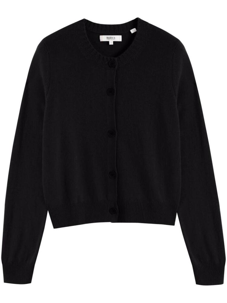 Chinti & Parker crew-neck knitted cardigan - Black Cover