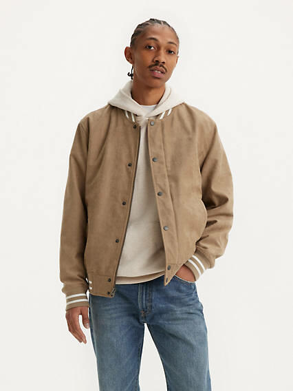 Levi's Faux Suede Varsity Jacket - Men's Cover