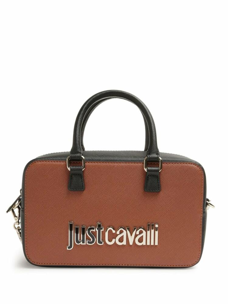 Just Cavalli logo-lettering crossbody bag - Brown Cover