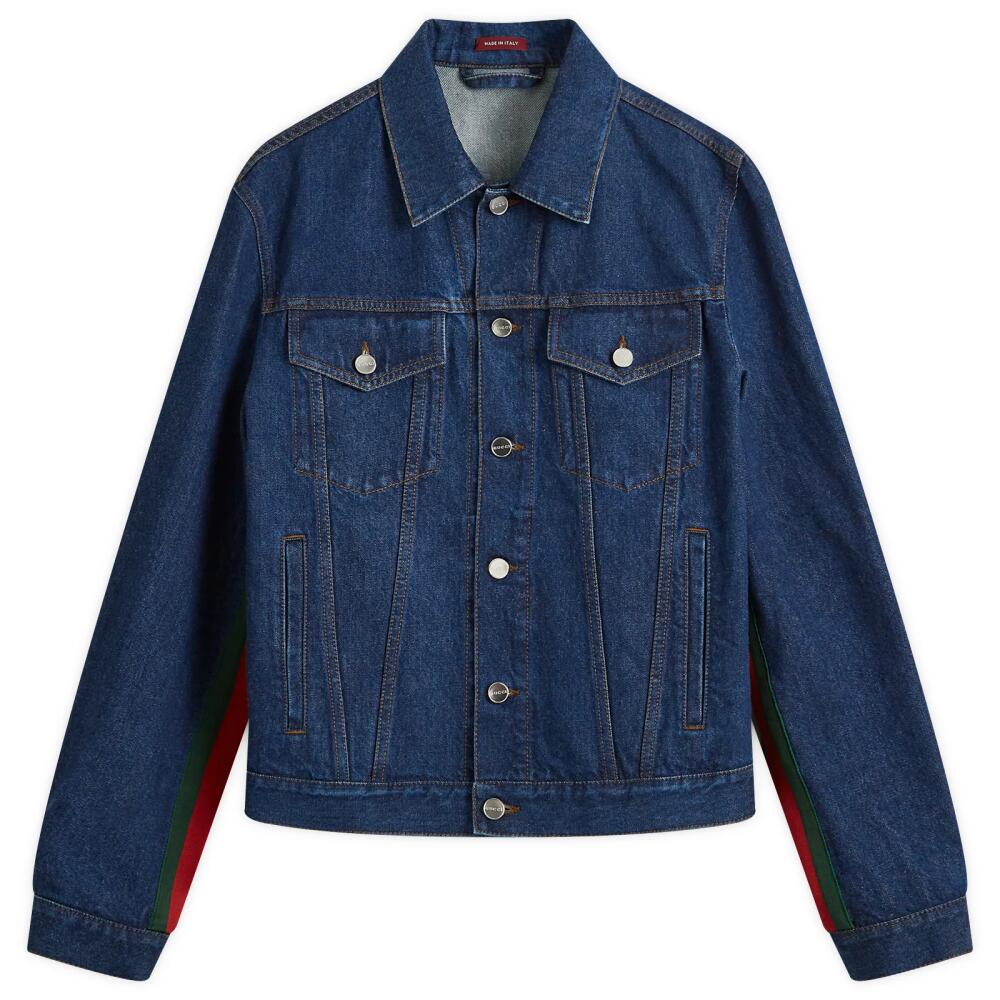 Gucci Men's Denim Jacket in Indigo Cover