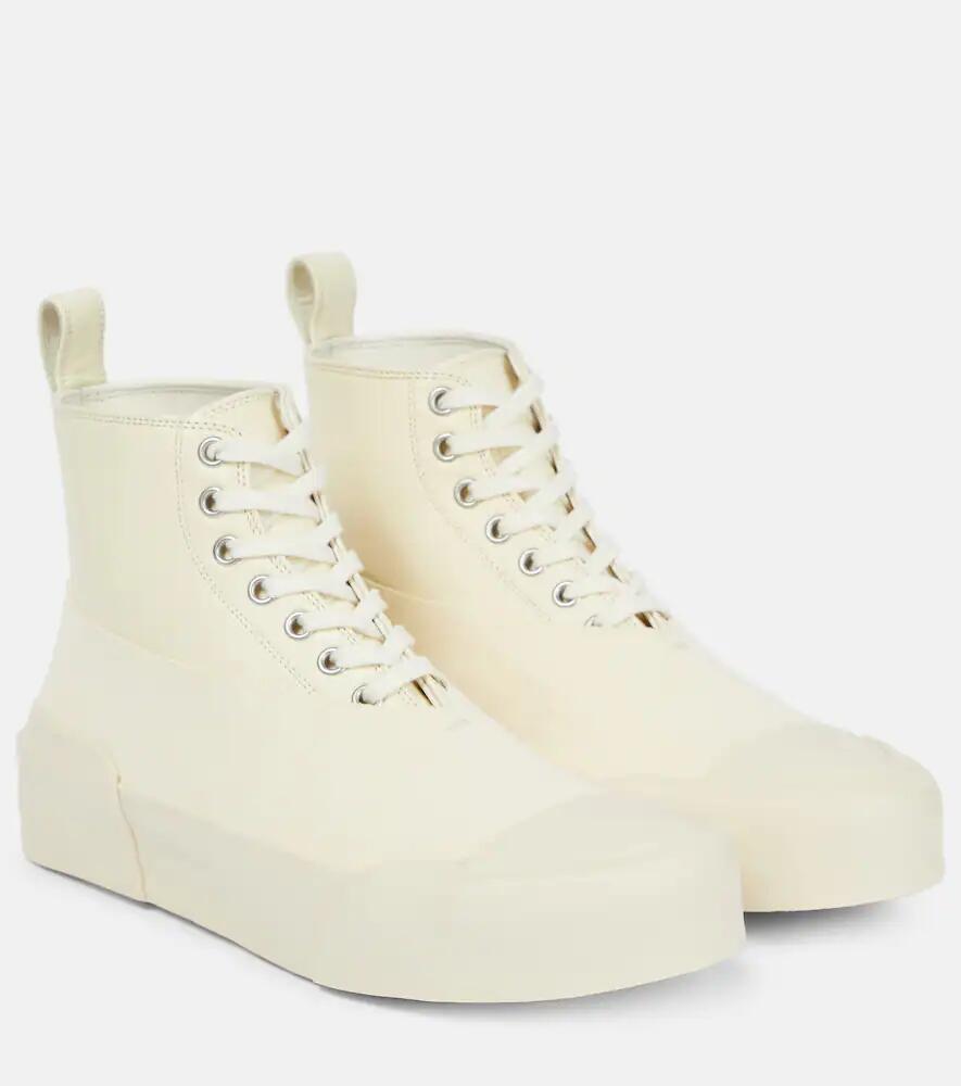 Jil Sander Leather high-top sneakers Cover