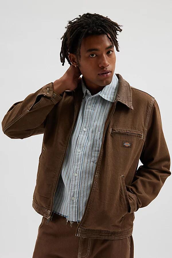 Dickies Lined Denim Work Jacket in Tan Cover