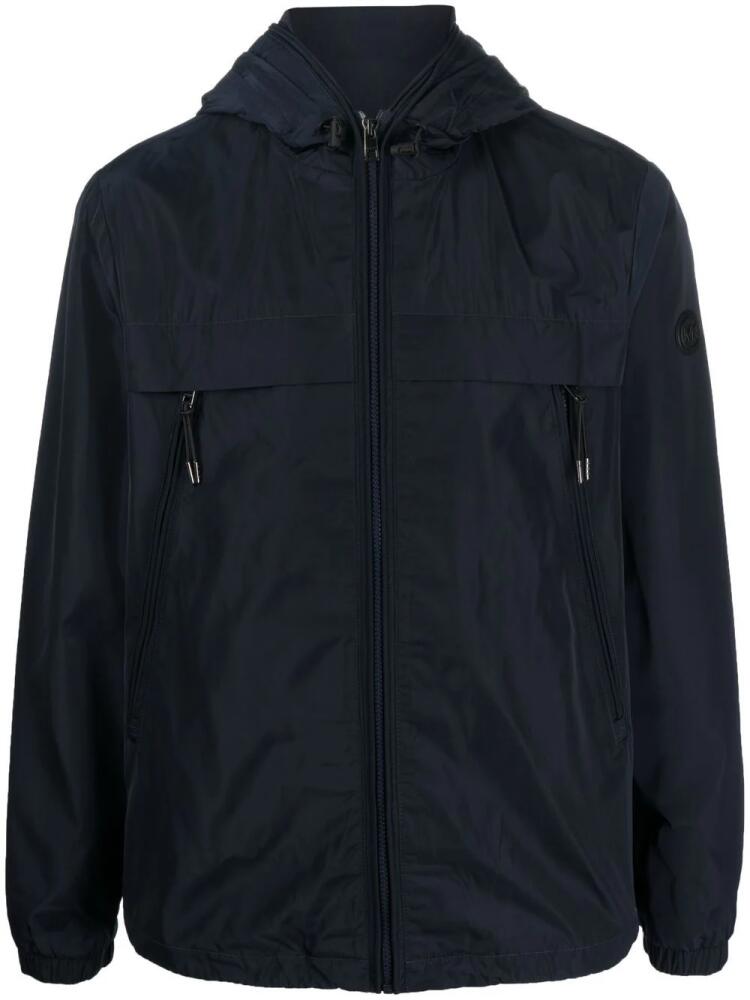 Michael Kors zip-up hooded windbreaker - Blue Cover