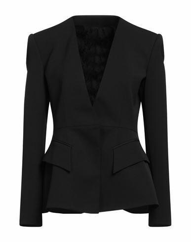 Del Core Woman Blazer Black Polyester, Virgin Wool, Elastane, Acetate, Silk Cover