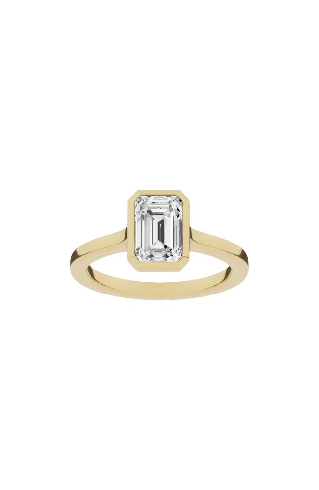 Jennifer Fisher 18K Gold Emerald Cut Lab Created Diamond Solitaire Ring - 2.0 ctw in 18K Yellow Gold Cover