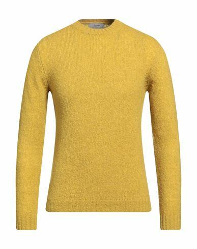 Ferrante Man Sweater Ocher Wool, Recycled cashmere, Nylon Cover