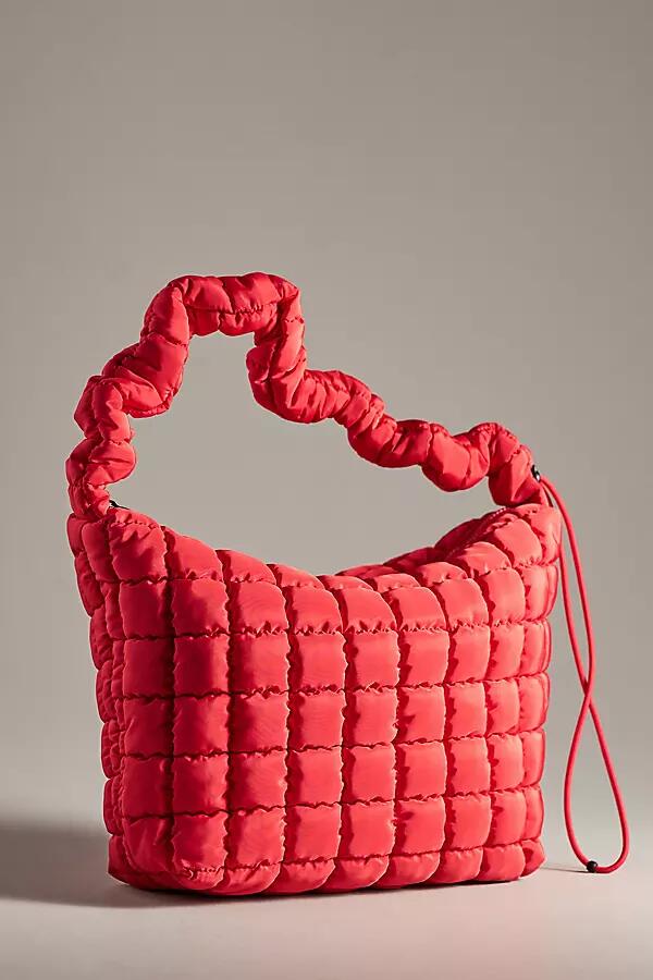 By Anthropologie Quilted Nylon Scrunch Tote Cover