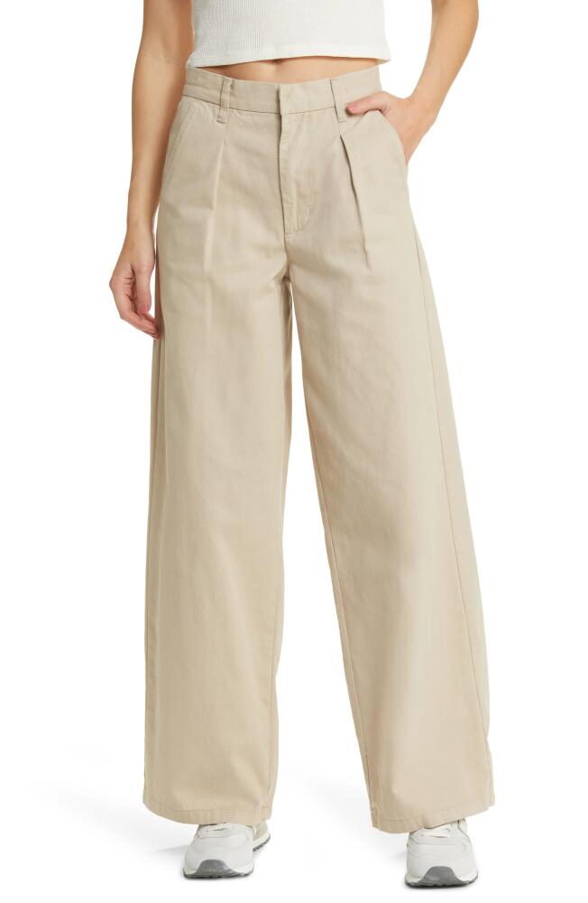 PacSun High Waist Wide Leg Pants in Feather Grey Cover