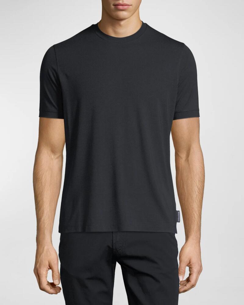 Emporio Armani Basic Short-Sleeve Solid Crewneck T-Shirt Cover