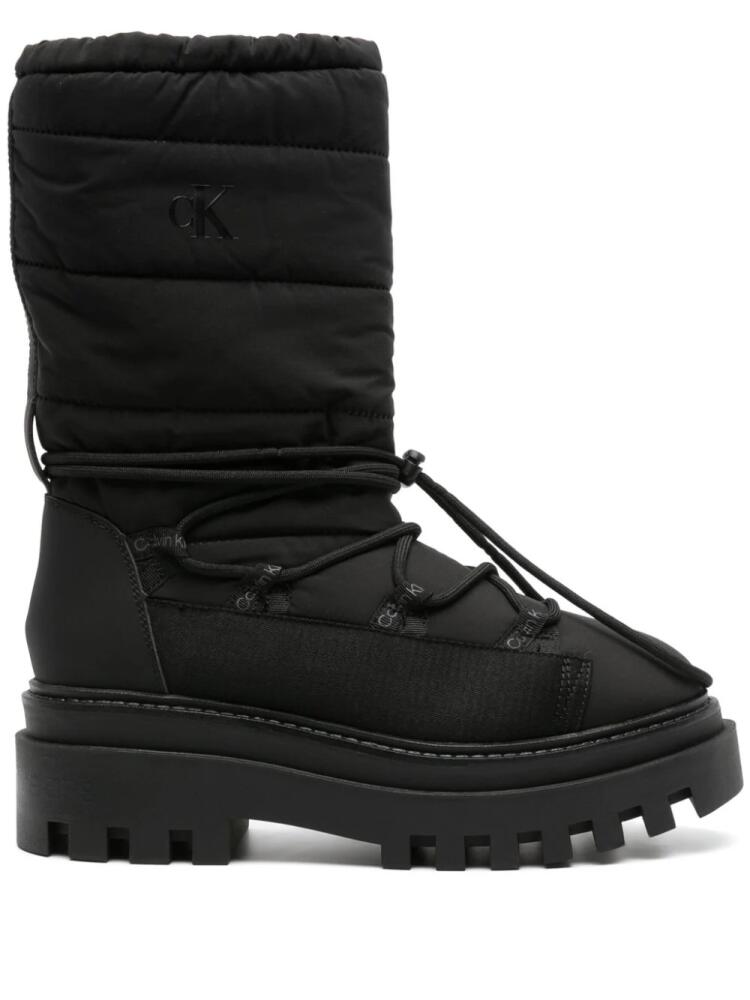 Calvin Klein Jeans 65mm logo-print snow boots - Black Cover