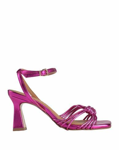 Pedro Miralles Woman Sandals Fuchsia Leather Cover