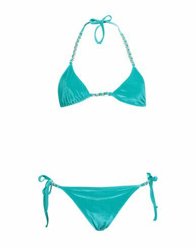 Amen Woman Bikini Turquoise Polyamide, Elastane, Aluminum Cover