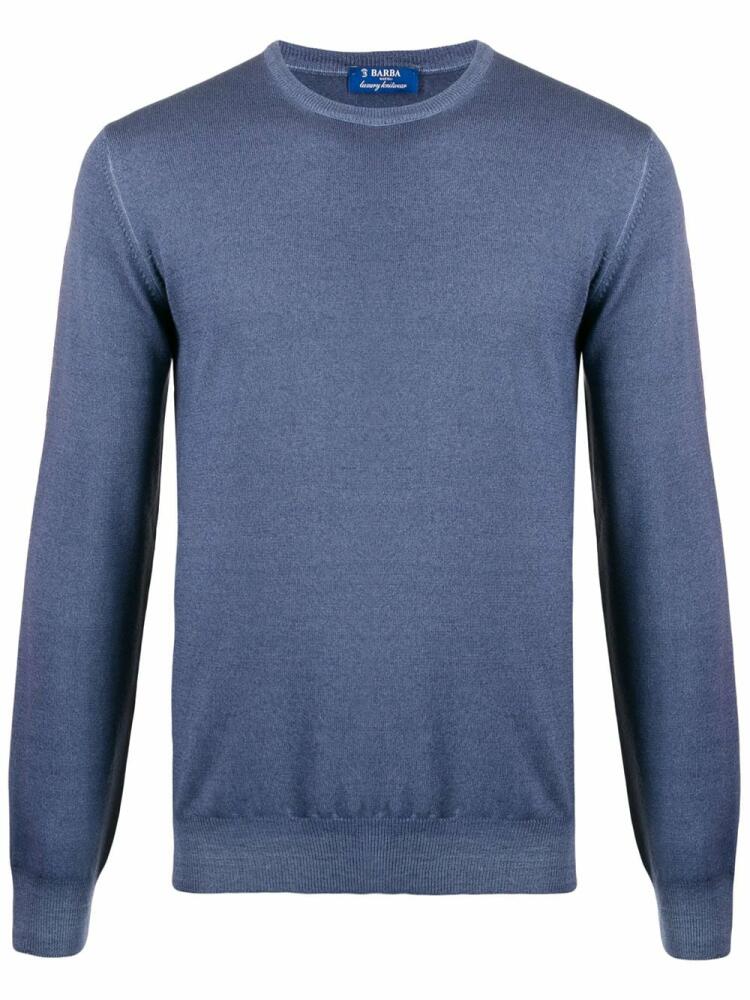 Barba crew neck jumper - Blue Cover