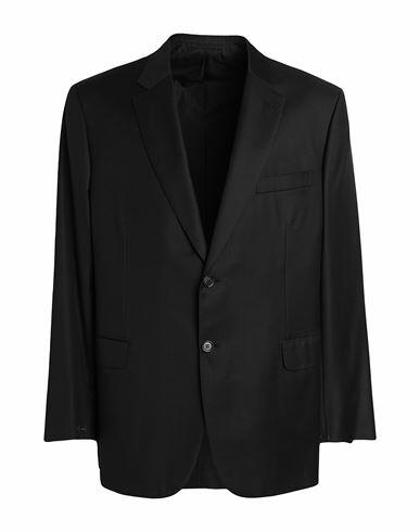 Brioni Man Blazer Black Wool Cover