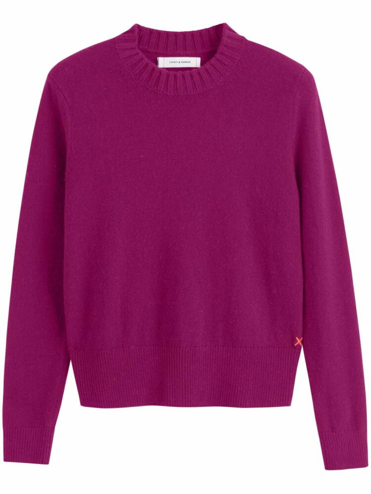 Chinti & Parker cropped jumper - Purple Cover