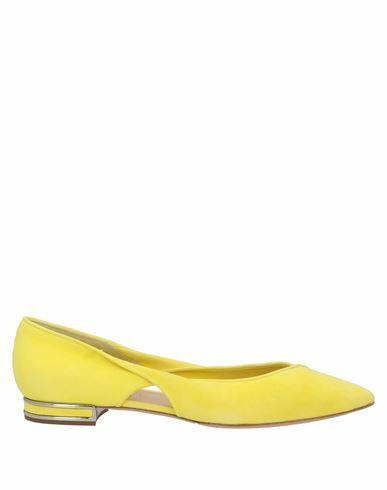 Casadei Woman Ballet flats Yellow Soft Leather Cover